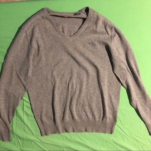 Ben Sherman Grey Heritage V-Neck Sweater